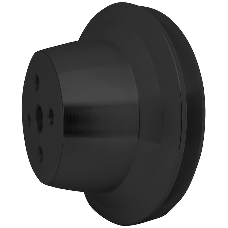 1552-08 Small Block Ford Water Pump Pulley - 1V - Early - Black