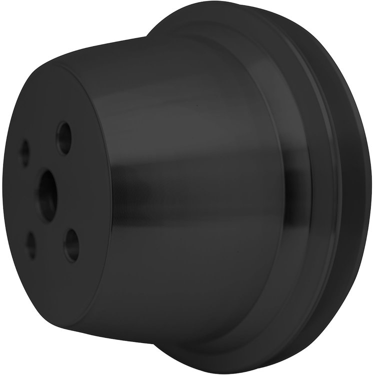 1618-08 Small Block Ford Water Pump Pulley - Late - 5.25" - Black