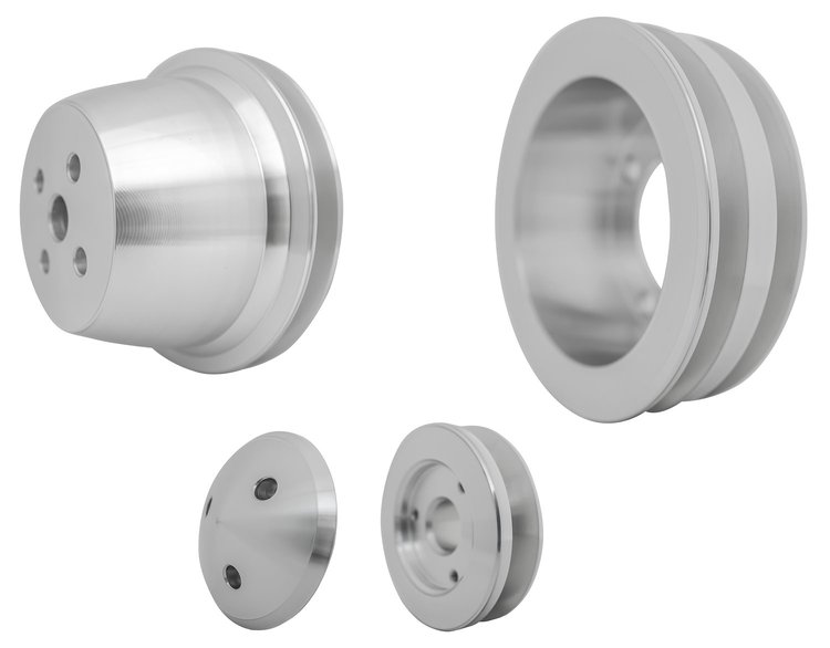 High Flow Series V-Belt Pulley Kit 5-1/2", 2-Groove Crank Pulley