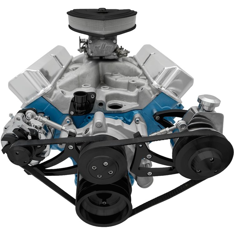 Ford FE Serpentine Drive Kit With Canister Style Power Steering