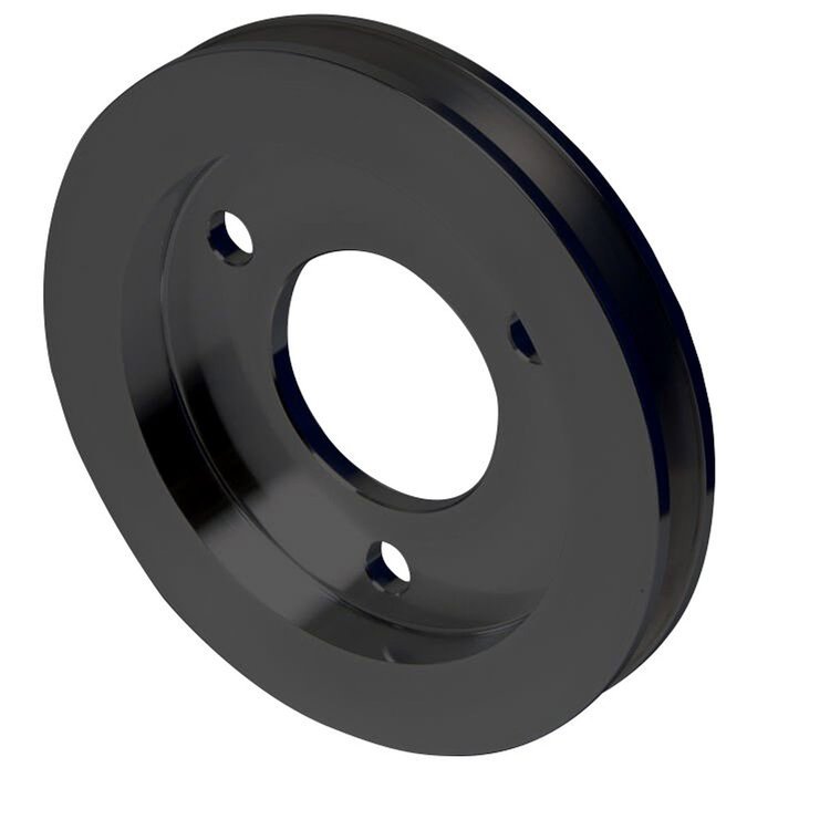 1911-08 Ford FE V-Belt Crankshaft Pulley - 1V - Black