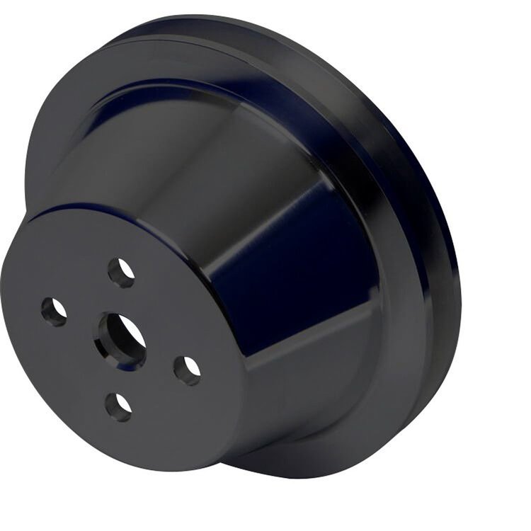 1912-08 Ford FE V-Belt Water Pump Pulley - 1V - Black