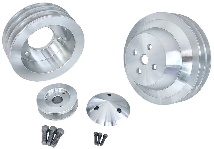 High Flow Series V-Belt Pulley Kit [Ford FE 390-428 V8]