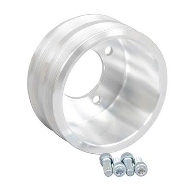 2033 Small Block Ford 5.0L Serpentine Crankshaft Pulley [Clear Powdercoat]