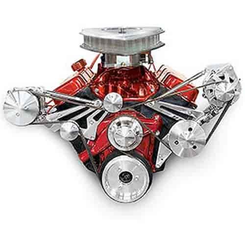 Outward Mount High Water Flow Serpentine Drive Kit (A)=3-9/32" Includes Brackets and Pulleys to Install: