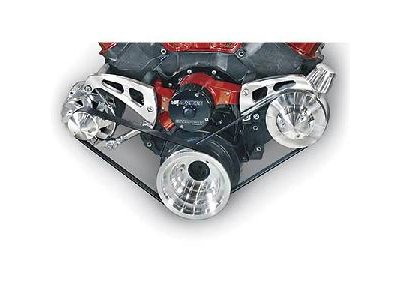 Deluxe Serpentine Belt Drive Performance Pulley Kit Electric Water Pump