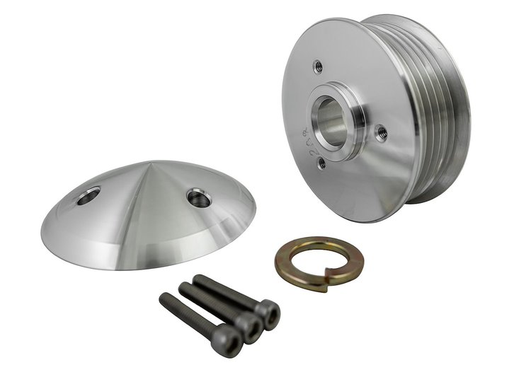 206-09 SERPENTINE ALTERNATOR W/CAP - Silver