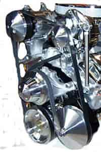 Small Block Chevy High-Mount Serpentine Kit L98 or ZZ4 Aluminum Heads