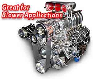 Small Block Chevy High-Mount Serpentine Kit Roots Supercharger
