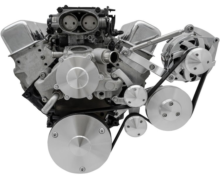 Chevy LT1 Outward Mount Serpentine Kit Remote Power Steering
