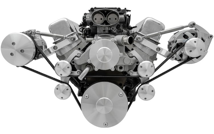 Chevy LT1 Outward Mount Serpentine Kit A/C