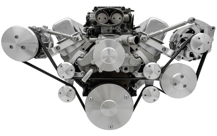 Chevy LT1 Outward Mount Serpentine Kit A/C & Remote Power Steering