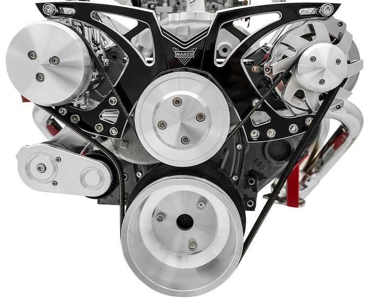 Style Track Pulley System Small Block Chevy