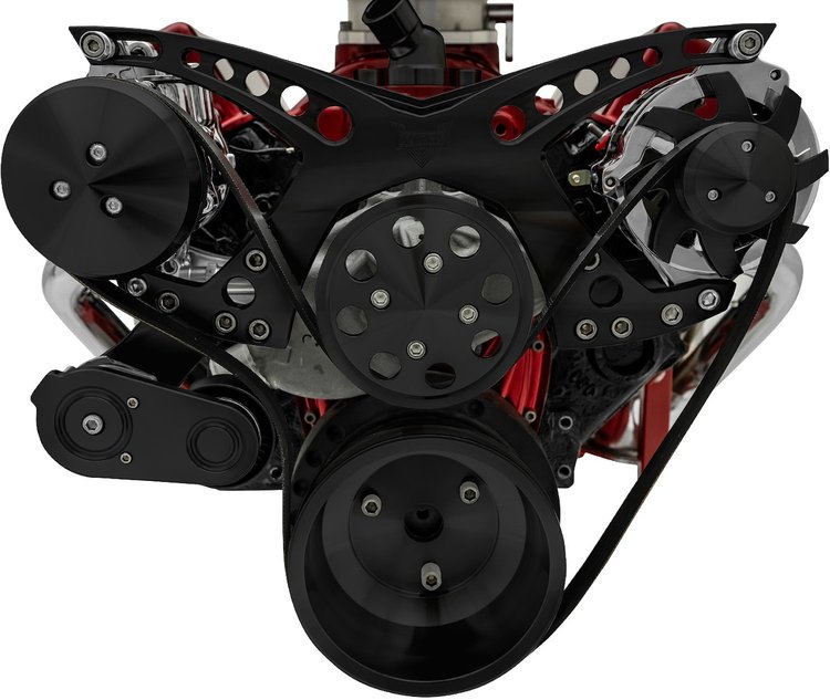 Revolver Style Serpentine Drive Kit Small Block Chevy without Power Steering