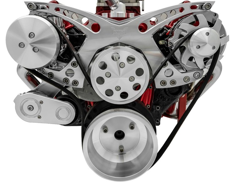 Revolver Style Serpentine Drive Kit Small Block Chevy without Power Steering