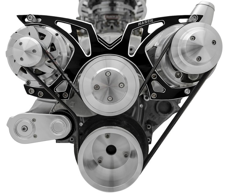 Style Track Pulley System Small Block Chevy