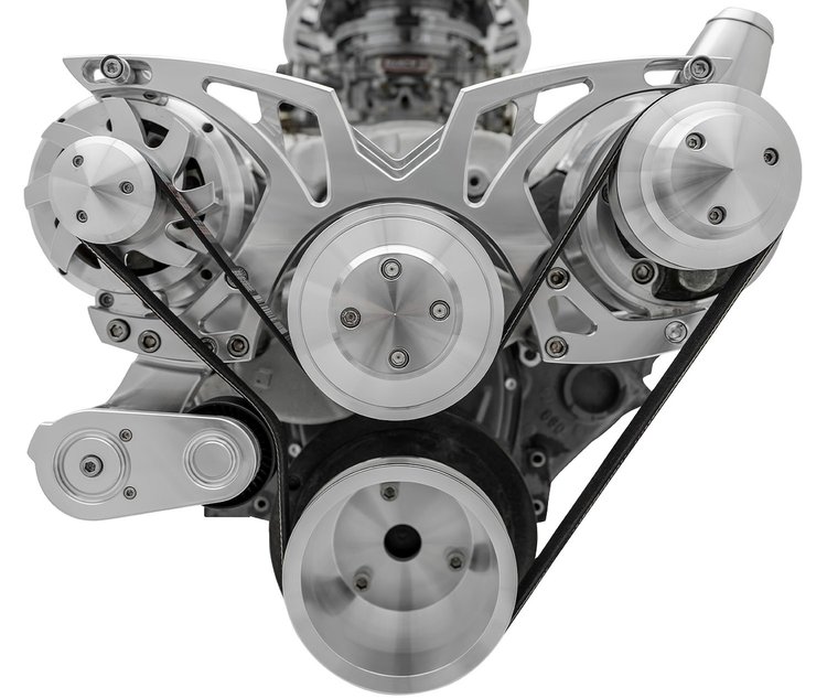 Style Track Pulley System Small Block Chevy