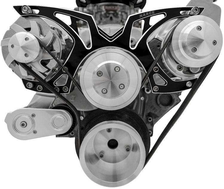Style Track Pulley System Small Block Chevy