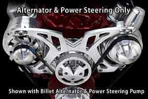 Style Track Pulley System Big Block Chevy [Clear Finish]