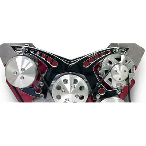 Revolver Style Serpentine Drive Kit Big Block Chevy with Remote Power Steering