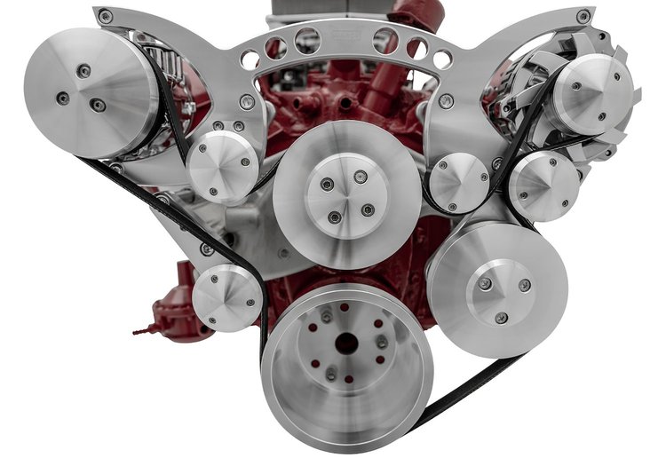 21355 Chevy 348-409 Revolver Serpentine System - AC & PS - GMT2