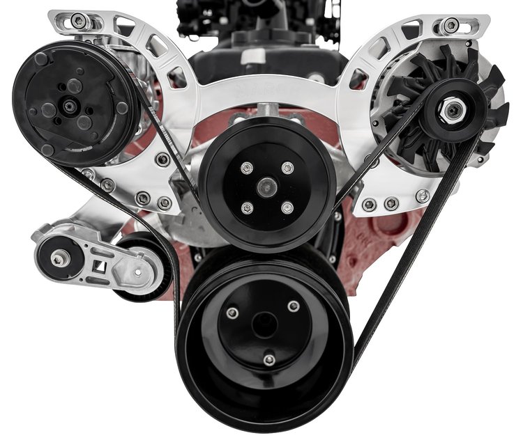 Sport Track Serpentine Drive Kit Small Block Chevy Short Water Pump