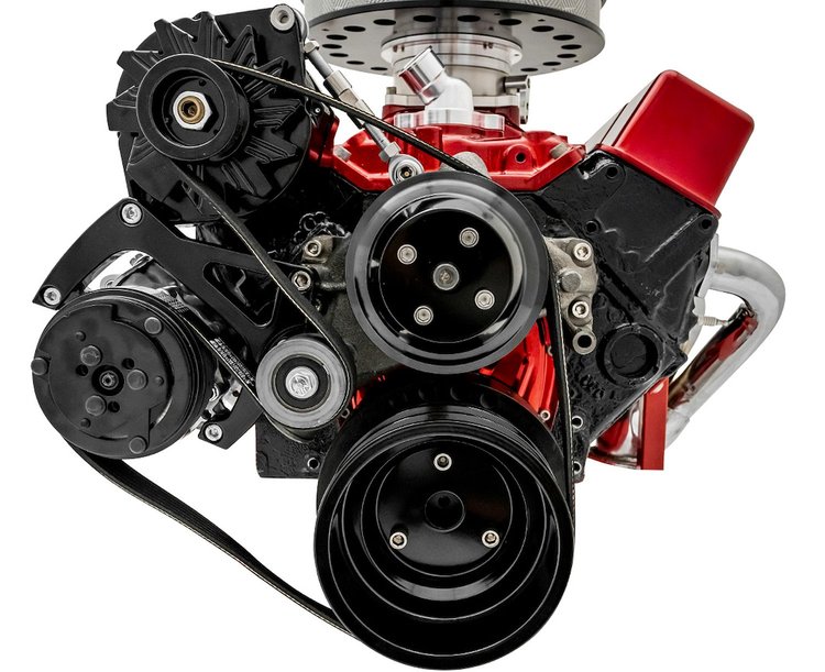 Sport Track Serpentine Drive Kit Small Block Chevy Long Water Pump