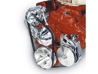 Standard Mount Serpentine Conversion Kit SB-Chevy - Long Water Pump