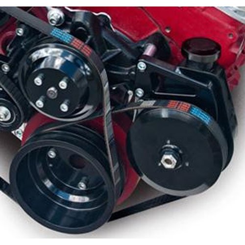 Mid Mount Serpentine Conversion Kit SB-Chevy - Long Water Pump
