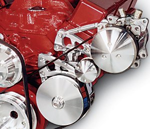 Mid Mount Serpentine Conversion Kit SB-Chevy - Long Water Pump