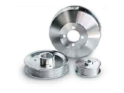 Performance Serpentine Pulley Kit 4-3/8", 6-Rib Crank Pulley