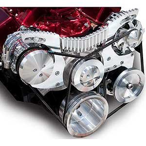 Nostalgia Series Serpentine Drive Kit Small Block Chevy Short Water Pump