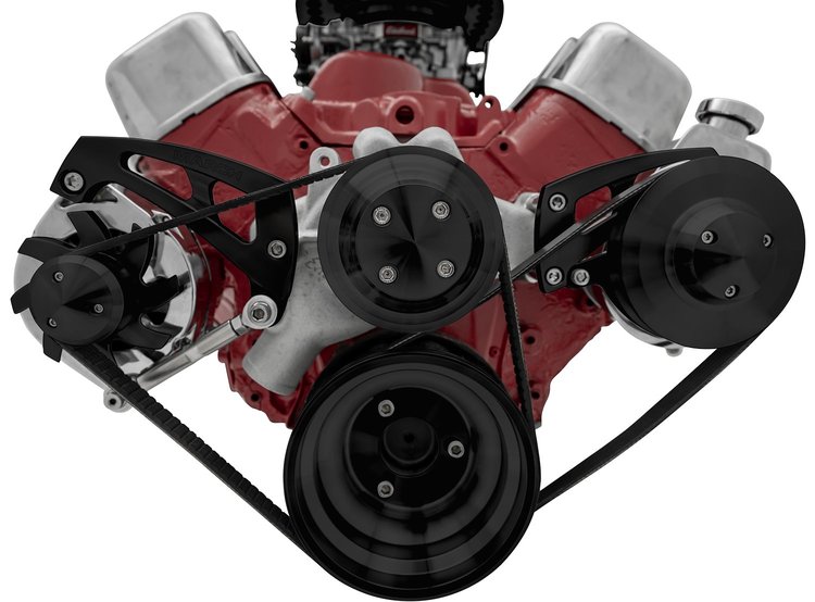 Ultra Series Extra High Mid-Mount Serpentine Belt Kit for Big Block Chevy