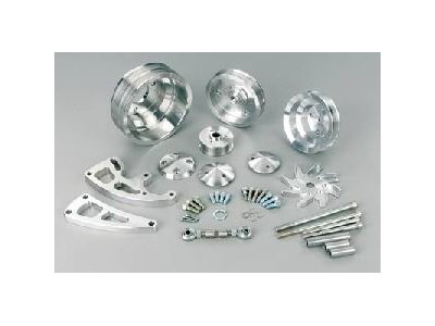Ultra Series High Water Flow Pulley Kit Alternator & Remote Power Steering