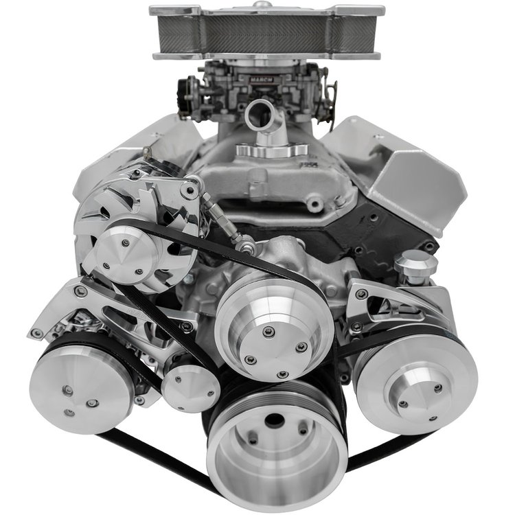 Ultra Series High Water Flow Pulley Kit Alternator & Saginaw Keyway Power Steering