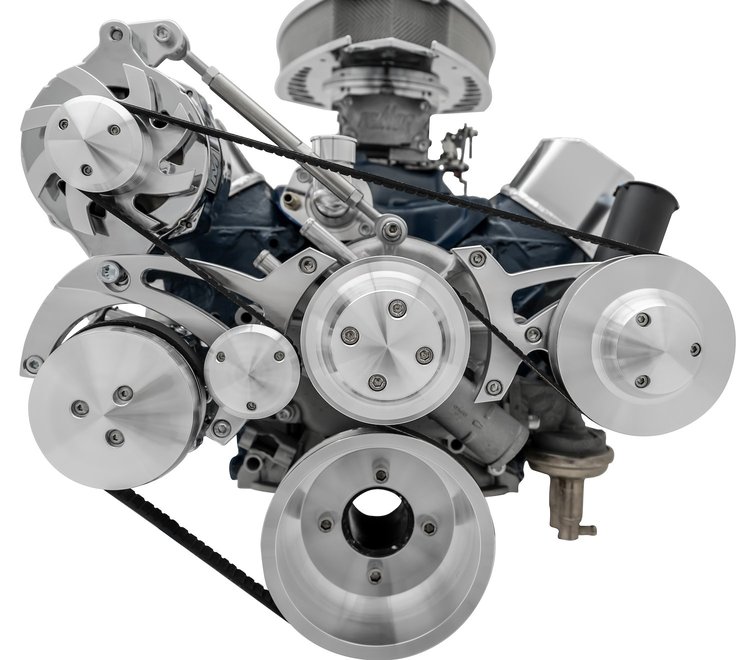 Ultra Mid Mount A/C Serpentine Drive Kit Small Block Ford 289-302 (5.0L)