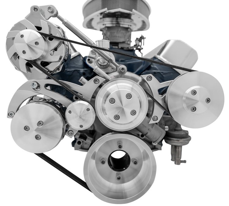 30169 Small Block Ford Serpentine Conversion Ultra - Reverse - 4 Bolt - AC - GMT2