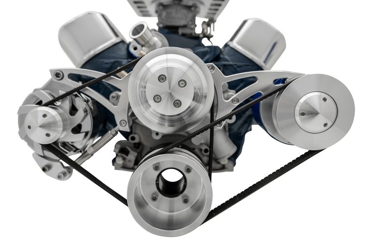 High Water Flow Ultra Serpentine Drive Kit 1969 1/2-Later Ford 302 with Power Steering