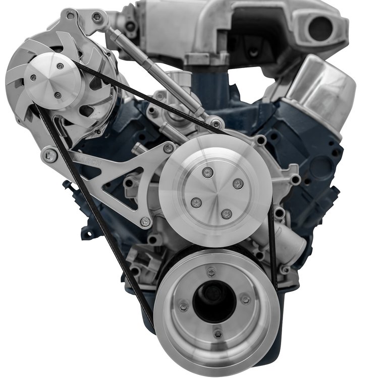 High Water Flow Serpentine Drive Kit Ford 351W