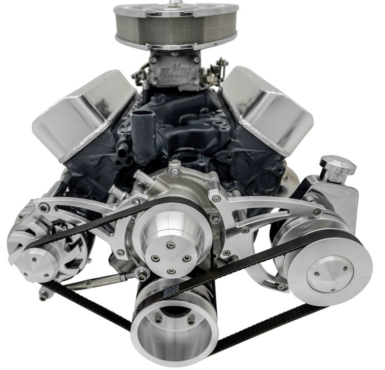 High Water Flow Ultra Serpentine Drive Kit 1969 1/2-Later Ford 351W
