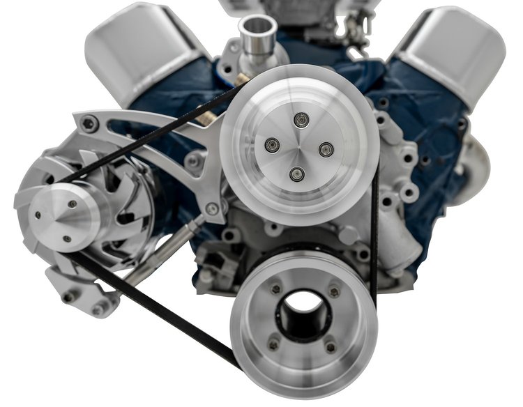 High Water Flow Ultra Serpentine Drive Kit 1969 1/2-Later Ford 351W