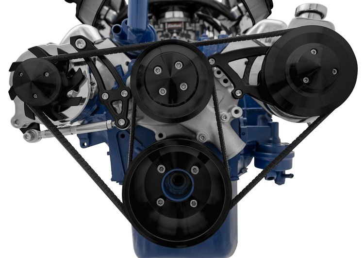 Ultra Mid-Mount Serpentine Drive Kits Ford 351 Cleveland V8
