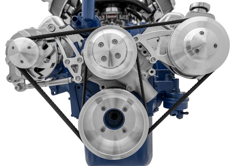 Ultra Mid-Mount Serpentine Drive Kits Ford 351 Cleveland V8
