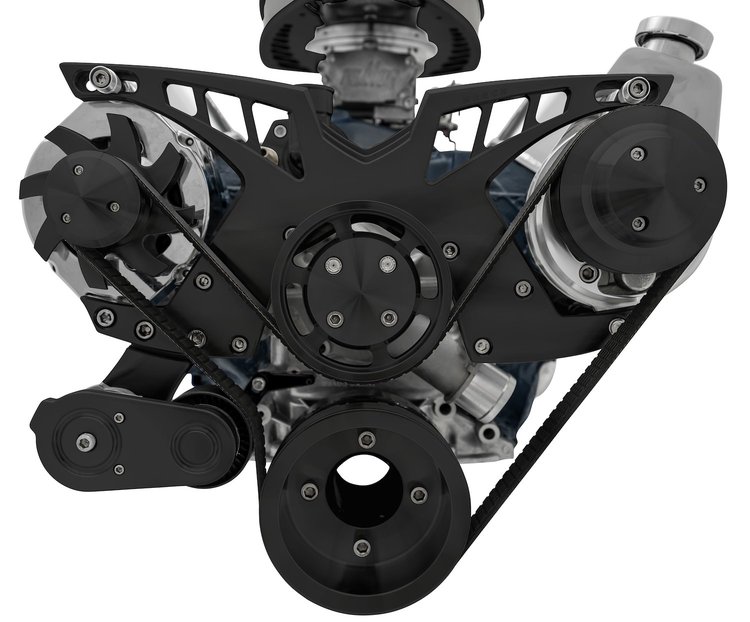 Style Track Pulley System Ford 289/302/351W with power steering