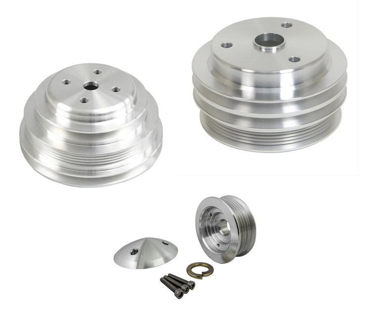 GM Late Model Pulley Set - Performance Series 1985-87 305-350 Chevy/GM Small Block