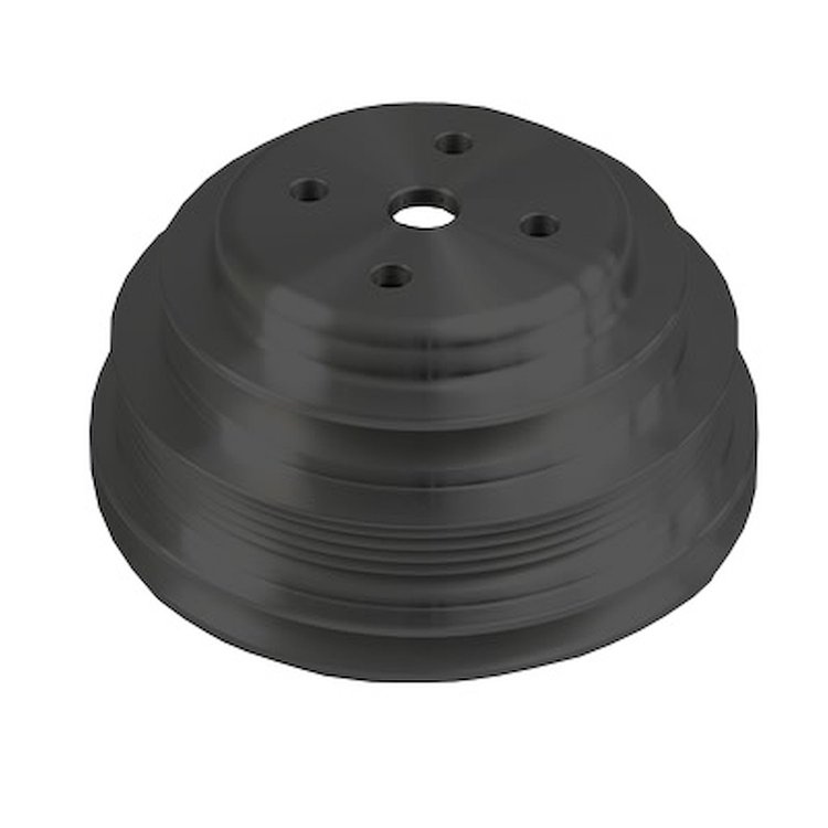 4032-08 Small Block Chevy Serpentine Water Pump Pulley - '85-87 - Black