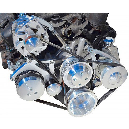 Ultra Mid-Mount Serpentine Drive Kits Chrysler Small Block V8