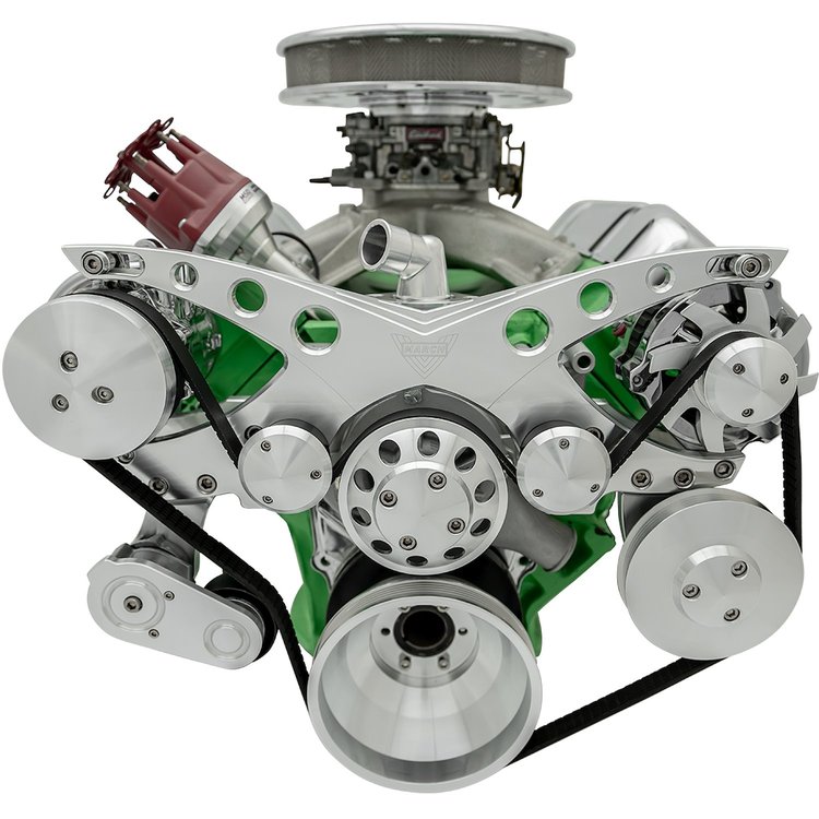 Revolver Style Serpentine Drive Kit Big Block Chrysler with Remote Power Steering