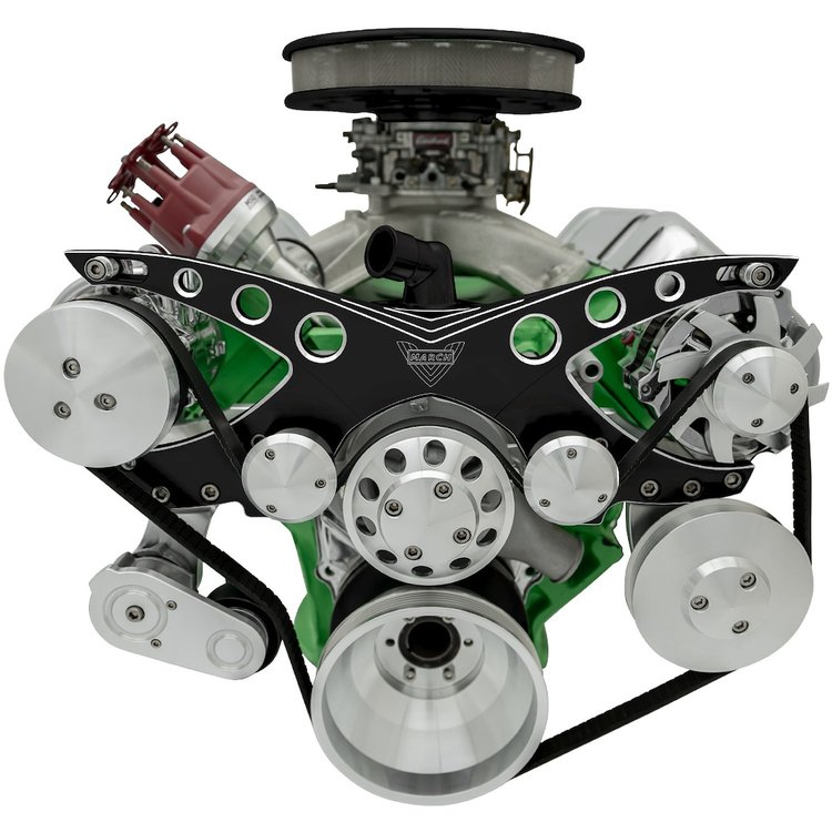Revolver Style Serpentine Drive Kit Big Block Chrysler with Remote Power Steering