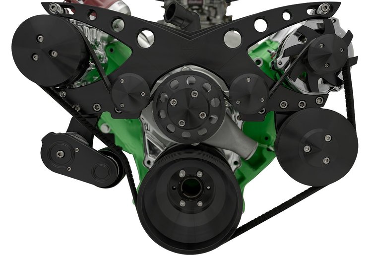 Revolver Style Serpentine Drive Kit Big Block Chrysler with Remote Power Steering